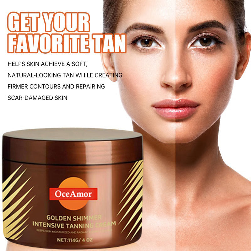 🔥 2026 Summer Hot Sale — Gold Shimmer Tanning Gel | Deep Bronze & Hydrate