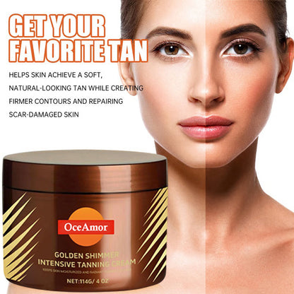 🔥 2026 Summer Hot Sale — Gold Shimmer Tanning Gel | Deep Bronze & Hydrate