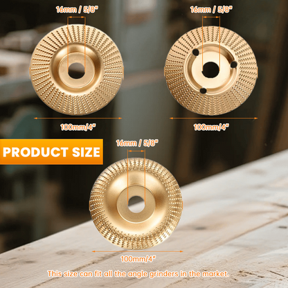 3PCS Wood Carving Disc Set for Angle Grinder