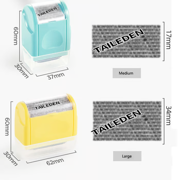 Privacy Protection Security Roller Stamp — Address & Billing Info Blocker