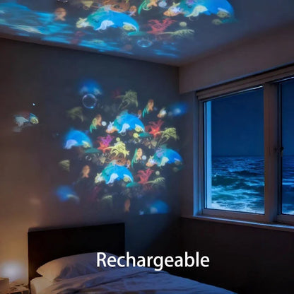 Dynamic Rotating LED Galaxy Light Projector