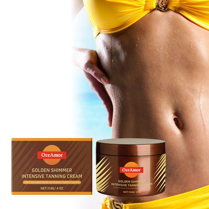 🔥 2026 Summer Hot Sale — Gold Shimmer Tanning Gel | Deep Bronze & Hydrate