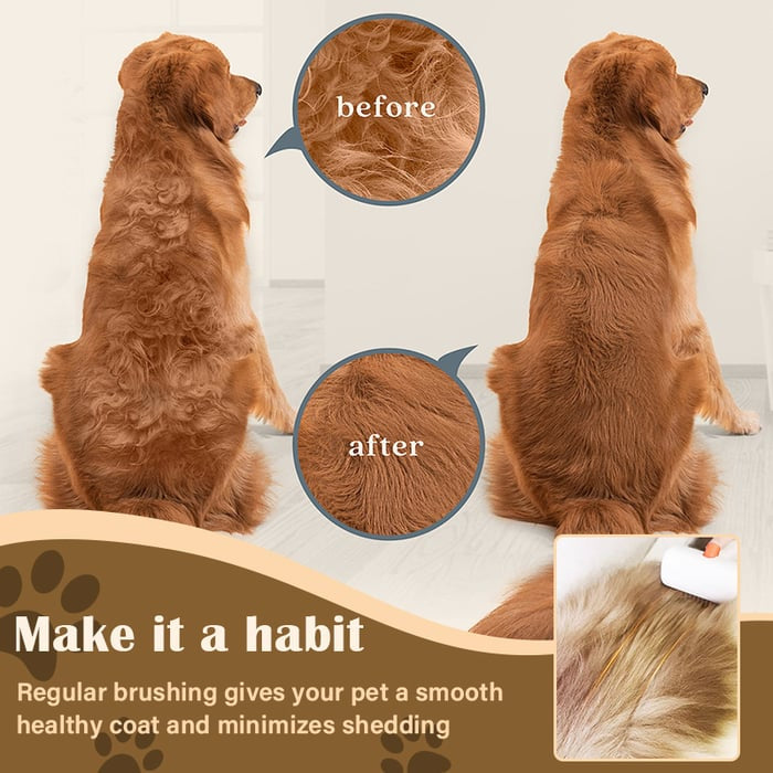 🔥2026 HOT SALE - 2-IN-1 Pet Self-Detangling & Grooming Comb