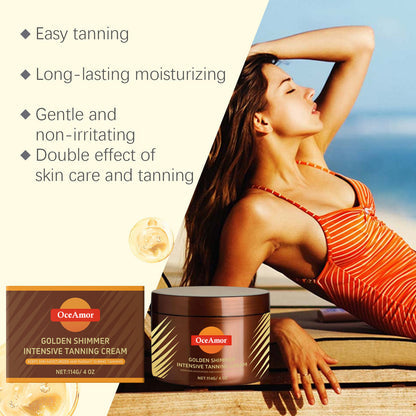 🔥 2026 Summer Hot Sale — Gold Shimmer Tanning Gel | Deep Bronze & Hydrate