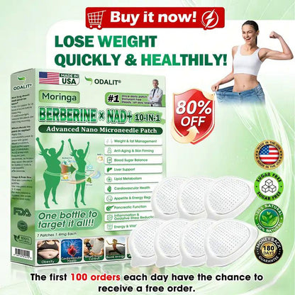 🇺🇸 𝐎𝐟𝐟𝐢𝐜𝐢𝐚𝐥 𝐔𝐒 𝐒𝐭𝐨𝐫𝐞 | 🧑‍⚕️🩺 ODALIT® Moringa · Berberine × NAD+ 𝟏𝟎-𝐢𝐧-𝟏 𝐀𝐝𝐯𝐚𝐧𝐜𝐞𝐝 𝐍𝐚𝐧𝐨 𝐌𝐢𝐜𝐫𝐨𝐧𝐞𝐞𝐝𝐥𝐞 𝐏𝐚𝐭𝐜𝐡 — 𝐎𝐧𝐜𝐞 𝐃𝐚𝐢𝐥𝐲, 𝐕𝐢𝐬𝐢𝐛𝐥𝐞 𝐑𝐞𝐬𝐮𝐥𝐭𝐬 𝐢𝐧 𝟕 𝐃𝐚𝐲𝐬