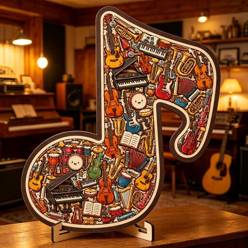 🔥Last Day 50% OFF 🎶Musical Note Instrument Jigsaw Puzzle Ornament