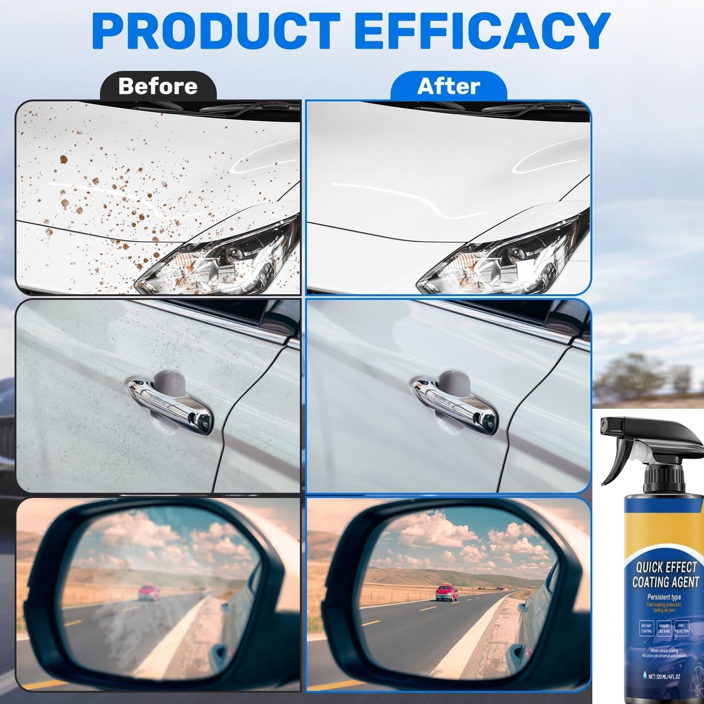High Protection Quick Car Coating Spray for Shine & Protection