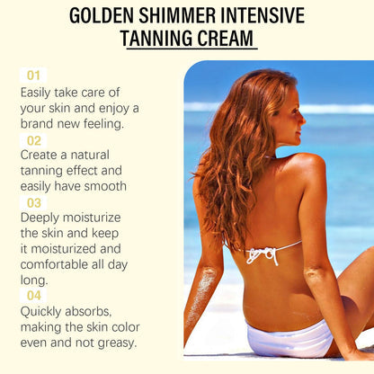 🔥 2026 Summer Hot Sale — Gold Shimmer Tanning Gel | Deep Bronze & Hydrate