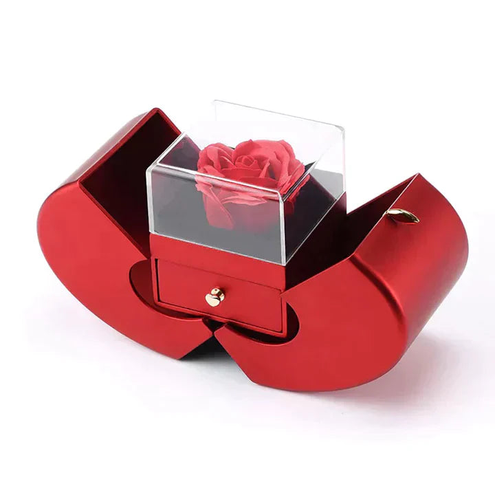 Eternal Rose Box - With Real Rose and Necklace - Valentine's Day Card