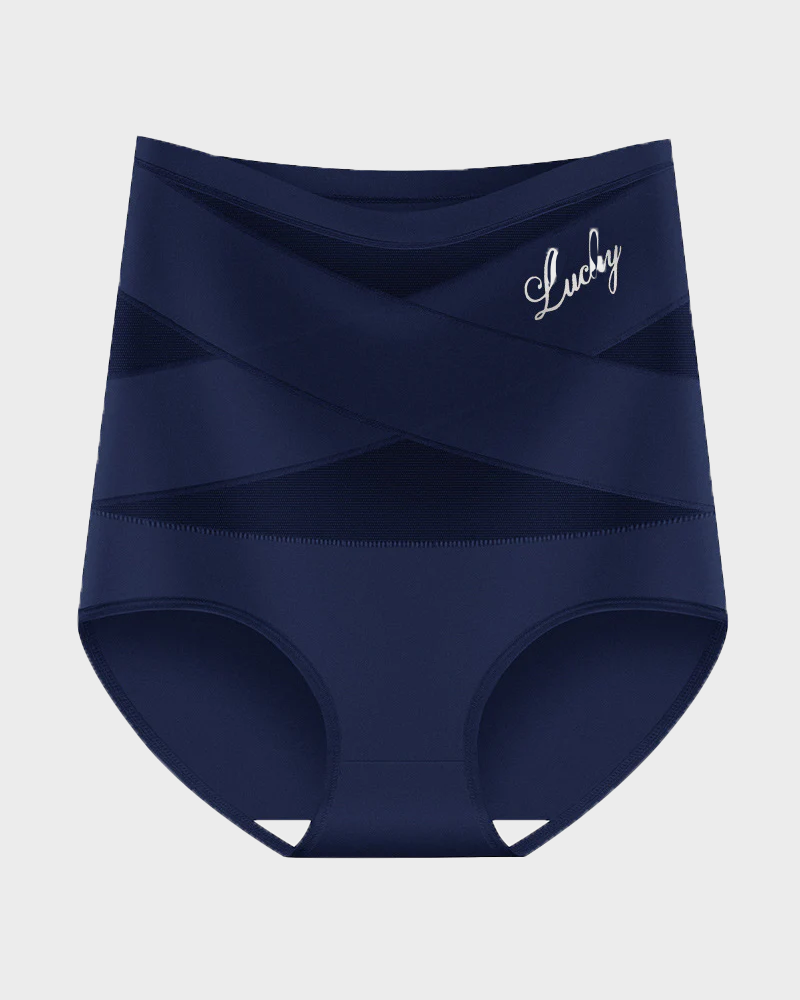 High Waisted Tummy Crossover Seamless Shapewear Pants