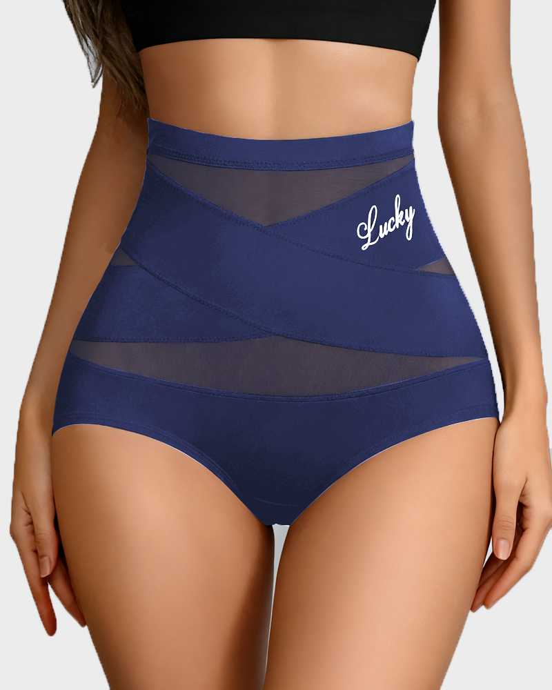 High Waisted Tummy Crossover Seamless Shapewear Pants