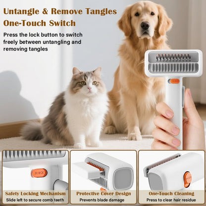 🔥2026 HOT SALE - 2-IN-1 Pet Self-Detangling & Grooming Comb
