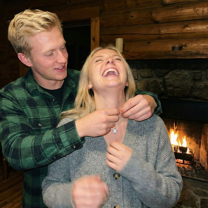 Eternal Rose Box - With Real Rose and Necklace - Valentine's Day Card