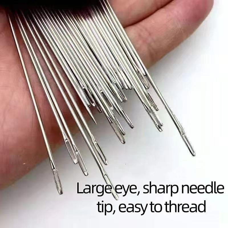 🧵 37Pcs Sewing Tool Set with Big Eye Easy -Thread Needles for Home & Travel Quick Fixes ✂️