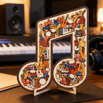 🔥Last Day 50% OFF 🎶Musical Note Instrument Jigsaw Puzzle Ornament