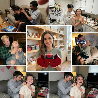 Eternal Rose Box - With Real Rose and Necklace - Valentine's Day Card