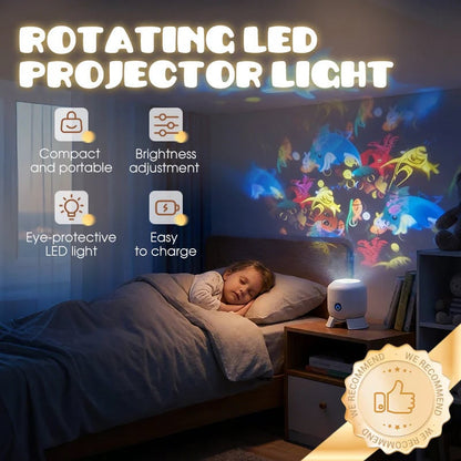 Dynamic Rotating LED Galaxy Light Projector
