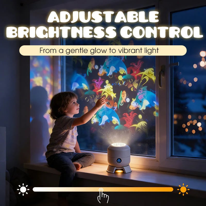Dynamic Rotating LED Galaxy Light Projector