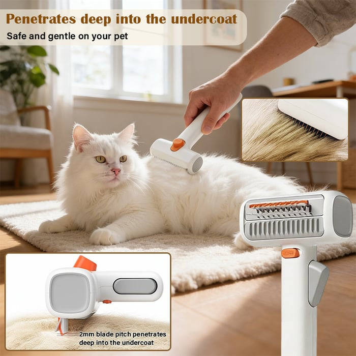 🔥2026 HOT SALE - 2-IN-1 Pet Self-Detangling & Grooming Comb