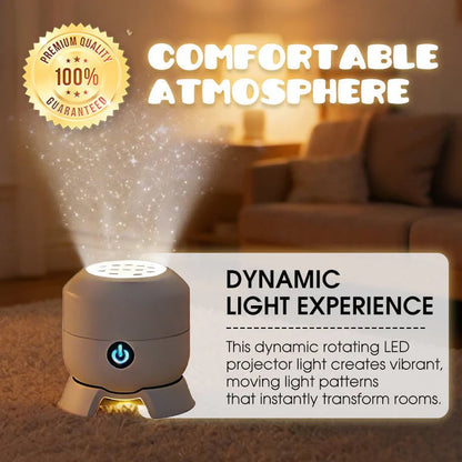 Dynamic Rotating LED Galaxy Light Projector