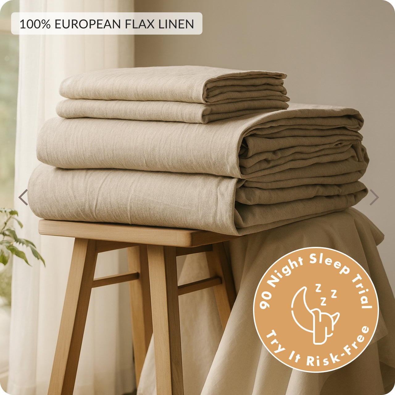 Natural European Linen Sheet