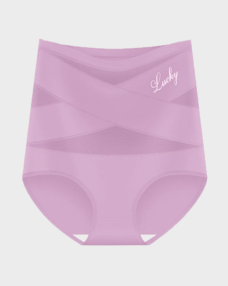 High Waisted Tummy Crossover Seamless Shapewear Pants